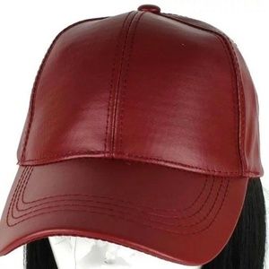 FAUX LEATHER CAP